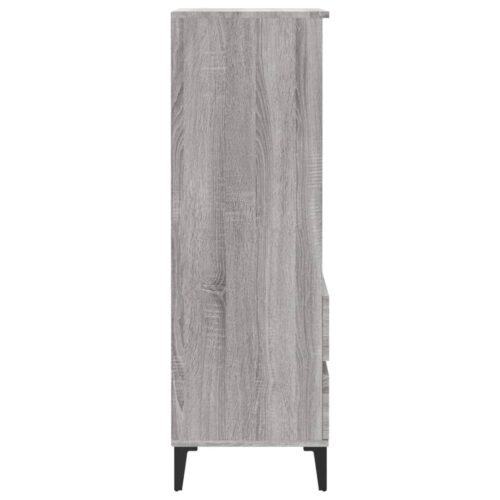Highboard Grey Sonoma 40x36x110cm Engineered Wood - Image 5