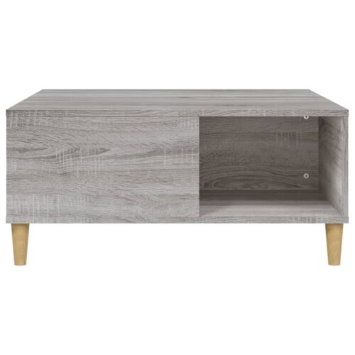Coffee Table Grey Sonoma 80x80x36.5cm Engineered Wood - Image 5