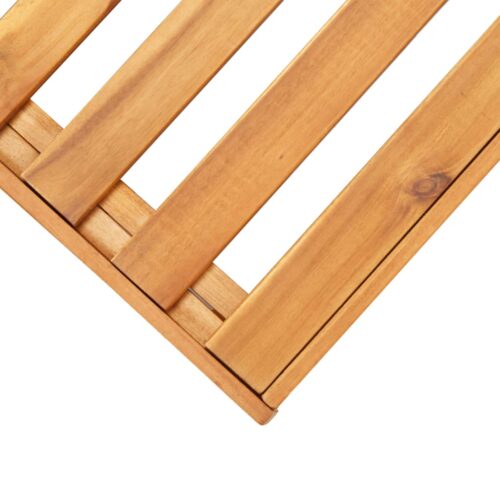 Sectional Footrest 1 pc with Cushion Solid Acacia Wood - Image 6