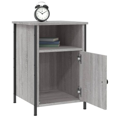 Bedside Cabinets 2pcs Grey Sonoma 40x42x60cm Engineered Wood - Image 4