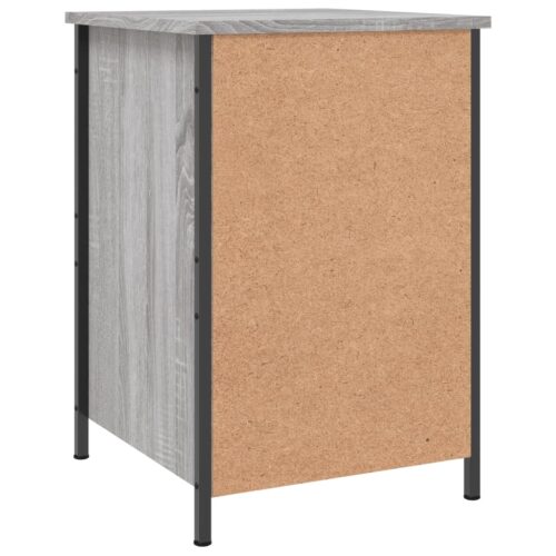 Bedside Cabinets 2pcs Grey Sonoma 40x42x60cm Engineered Wood - Image 9