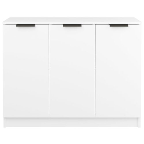 Sideboard White 90.5x30x70cm Engineered Wood - Image 5