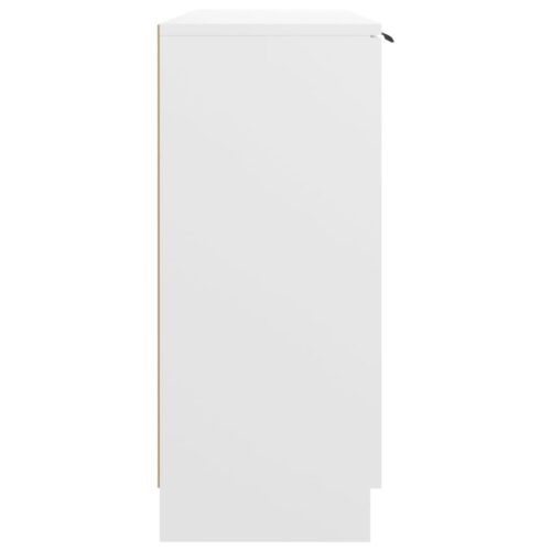 Sideboard White 90.5x30x70cm Engineered Wood - Image 6