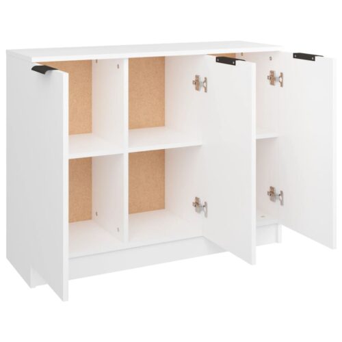 Sideboard White 90.5x30x70cm Engineered Wood - Image 7