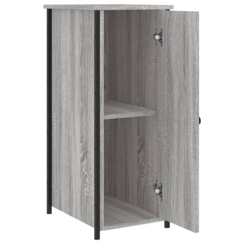 Bedside Cabinets 2pcs Grey Sonoma 32x42x80cm Engineered Wood - Image 7