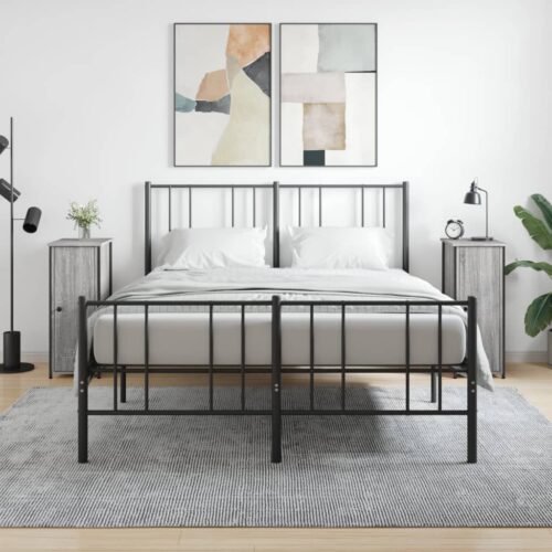 Bedside Cabinets 2pcs Grey Sonoma 32x42x80cm Engineered Wood - Image 12
