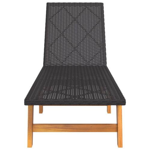 2x Wicker Rattan Outdoor Sun Loungers Patio Garden Recliner Pool Lounge Chairs - Image 4