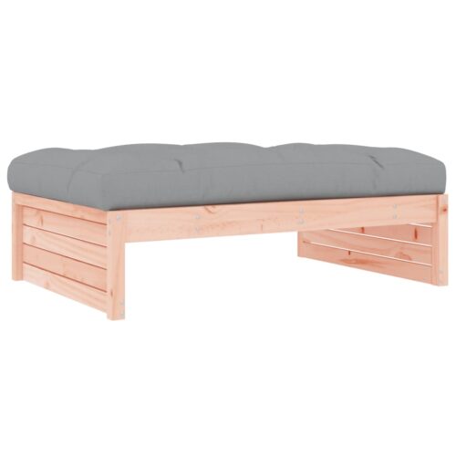 120x80cm Wood Timber Outdoor Footstool Garden Patio Bench Ottoman Chair Seat Grey - Image 5