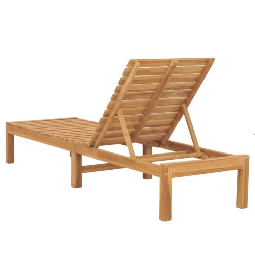 Sun Lounger Solid Wood Teak - Image 4