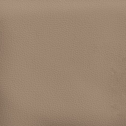 Faux Leather Sofa Chair with Footstool Lounge Couch Ottoman Armchair Cappuccino - Image 6