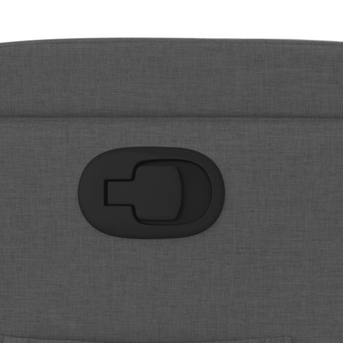Fabric Recliner Chair Sofa Lounge Accent Single Couch Armchair Chairs Dark Grey - Image 9