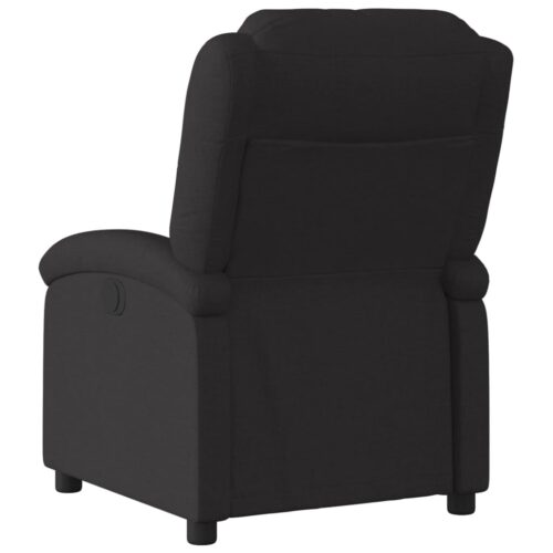 Recliner Chair Black Fabric - Image 5