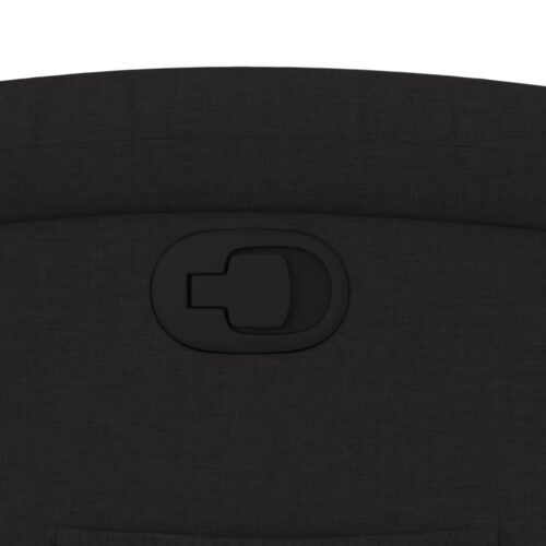Recliner Chair Black Fabric - Image 9