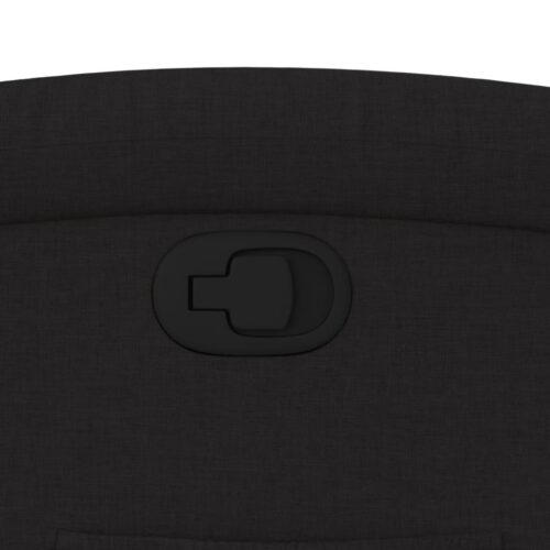 Recliner Chair Black Fabric - Image 9