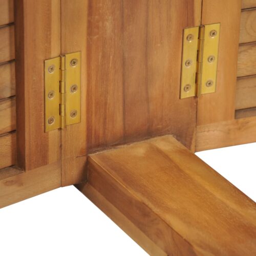 Folding Bar Table 155x53x105cm Solid Teak Wood - Image 11