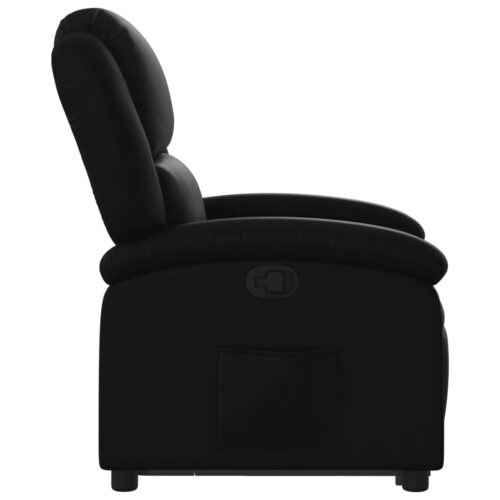 Lift Stand Recliner Chair Sofa Lounge Accent Couch Armchair Faux Leather Black - Image 9