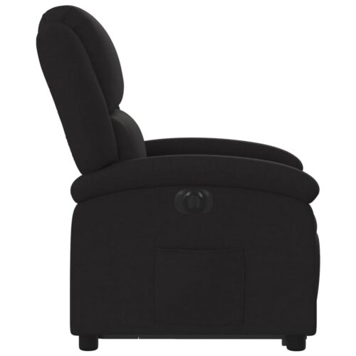 Electric Stand up Recliner Chair Black Fabric - Image 9