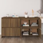 Sideboards 2pcs Brown Oak 70x41x75cm Engineered Wood