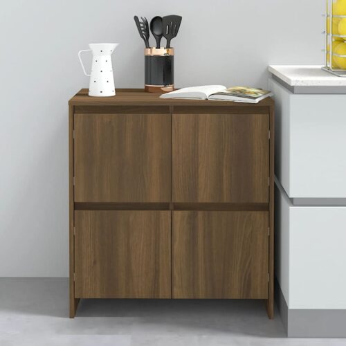 Sideboards 2pcs Brown Oak 70x41x75cm Engineered Wood - Image 9
