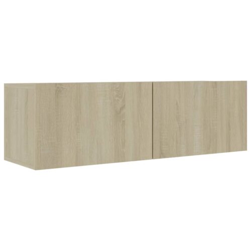 4-Piece Set Wooden TV Cabinet Entertainment Unit Stand Storage Shelf Table Oak - Image 6