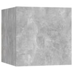 Bedside Cabinet Concrete Grey 30.5x30x30cm Engineered Wood