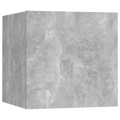 Bedside Cabinet Concrete Grey 30.5x30x30cm Engineered Wood