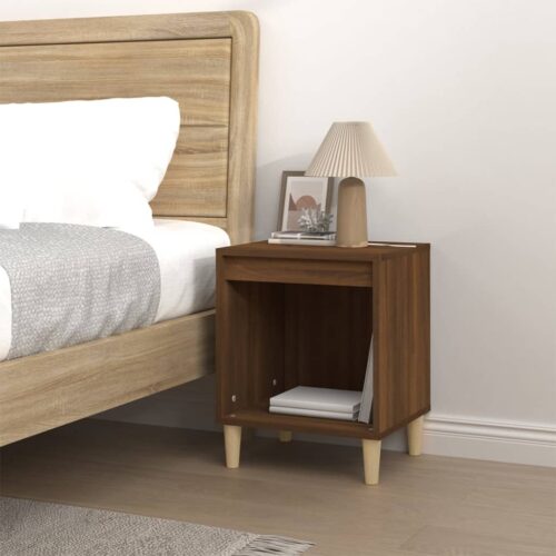 Bedside Cabinet Brown Oak 40x35x50cm - Image 3