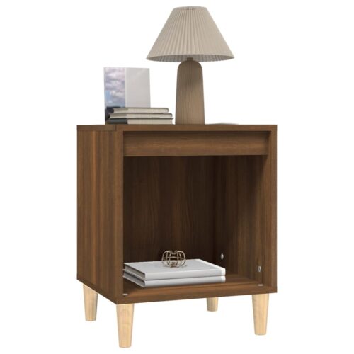 Bedside Cabinet Brown Oak 40x35x50cm - Image 4
