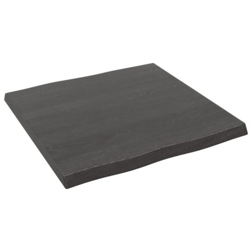 Table Top Dark Brown 60x60x(2-4)cm Treated Solid Wood DIY Desk Panel Board - Image 2