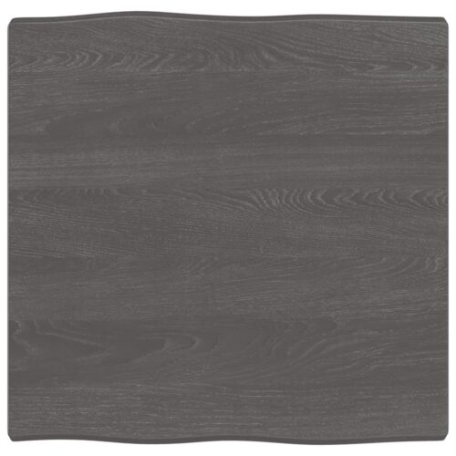 Table Top Dark Brown 60x60x(2-4)cm Treated Solid Wood DIY Desk Panel Board - Image 8