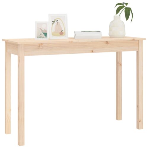 Console Table 110x40x75cm Solid Wood Pine - Image 4