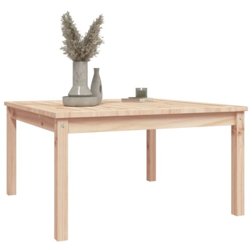 Garden Table 82.5x82.5x45cm Solid Wood Pine - Image 4