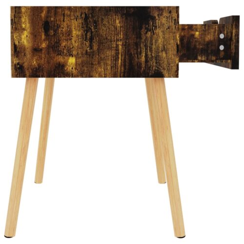 Bedside Cabinet Smoked Oak 40x40x56cm Engineered Wood - Image 7