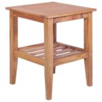 Coffee Table 40x40x50cm Square Solid Teak