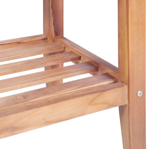 Coffee Table 40x40x50cm Square Solid Teak - Image 5