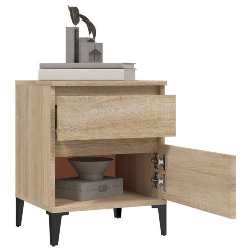 Bedside Cabinet Sonoma Oak 40x35x50cm - Image 4