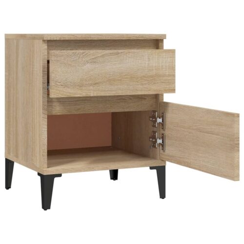 Bedside Cabinet Sonoma Oak 40x35x50cm - Image 7