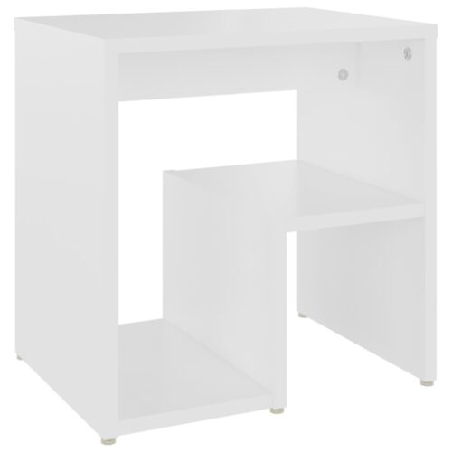 Bed Cabinets 2pcs White 40x30x40cm Engineered Wood - Image 3