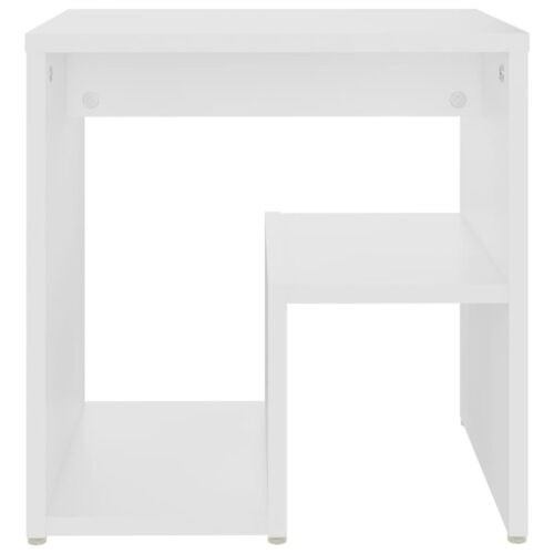 Bed Cabinets 2pcs White 40x30x40cm Engineered Wood - Image 4