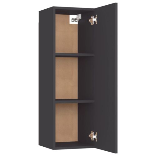 TV Cabinet Grey 30.5x30x90cm Engineered Wood - Image 5