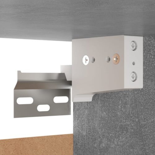 TV Cabinet Concrete Grey 30.5x30x90cm Engineered Wood - Image 7