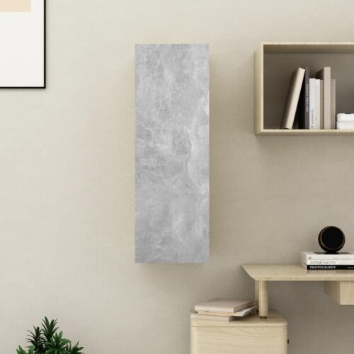 TV Cabinet Concrete Grey 30.5x30x90cm Engineered Wood - Image 10