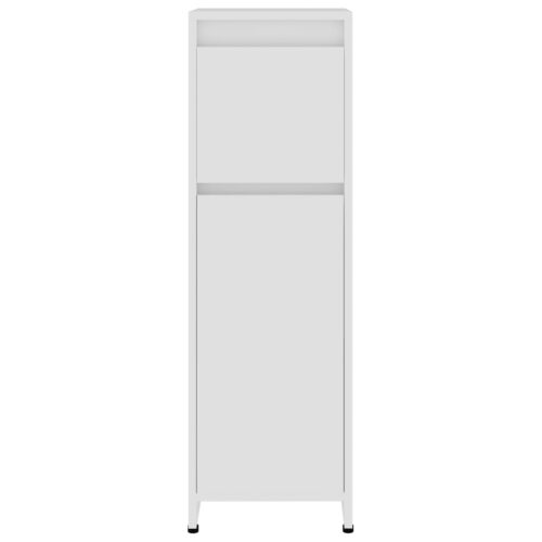 Bathroom Cabinet White 30x30x95cm Engineered Wood - Image 7