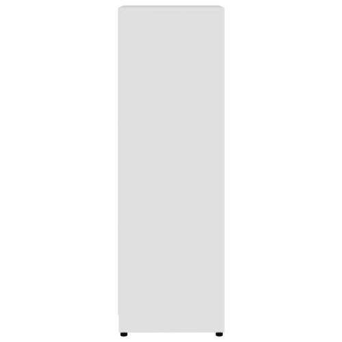 Bathroom Cabinet White 30x30x95cm Engineered Wood - Image 8