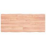 Table Top Light Brown 120x50x(2-6)cm Treated Solid Wood DIY Desk Panel Board