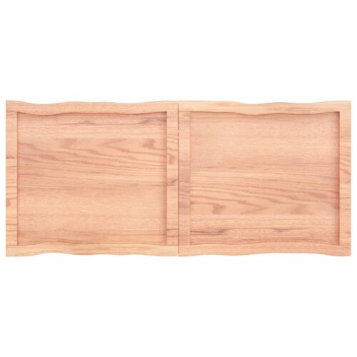 Table Top Light Brown 120x50x(2-6)cm Treated Solid Wood DIY Desk Panel Board - Image 3