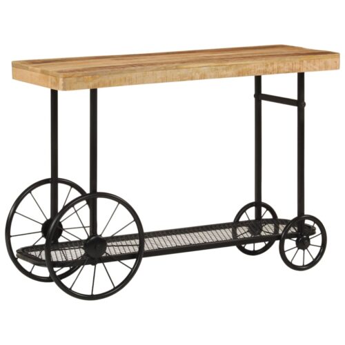 Console Table 112x36x76cm Solid Wood Mango Iron
