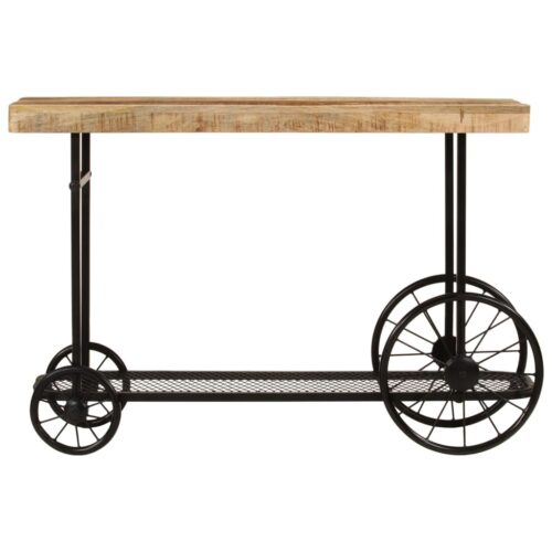 Console Table 112x36x76cm Solid Wood Mango Iron - Image 2