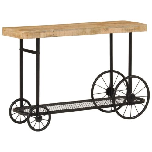 Console Table 112x36x76cm Solid Wood Mango Iron - Image 4