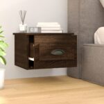 Wall-mounted Bedside Cabinets 2pcs Brown Oak 41.5x36x28cm